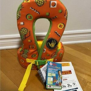 Kids Swim Orange Life Jacket